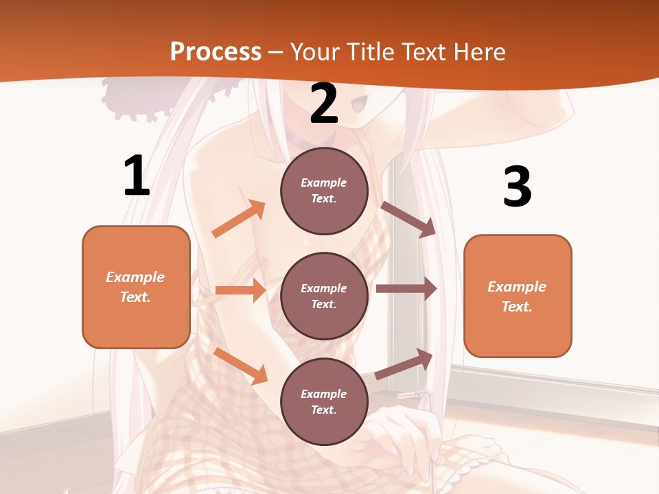 A Woman Sitting On The Floor With A Hat On Her Head PowerPoint Template