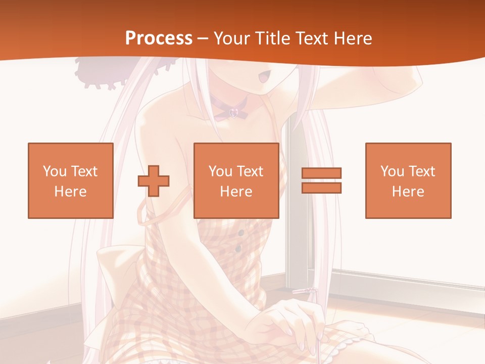 A Woman Sitting On The Floor With A Hat On Her Head PowerPoint Template