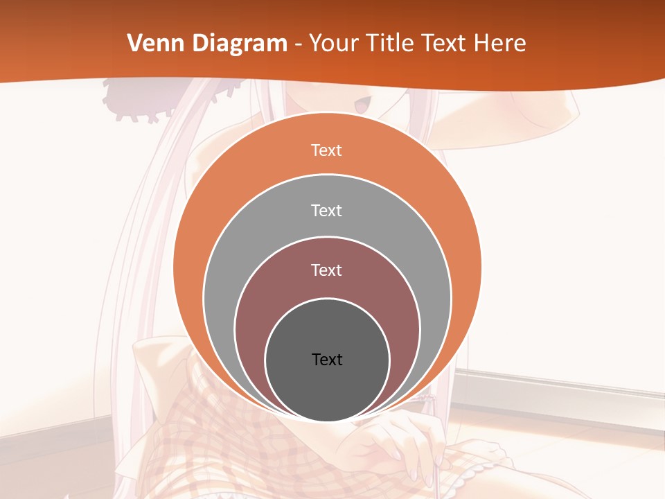 A Woman Sitting On The Floor With A Hat On Her Head PowerPoint Template