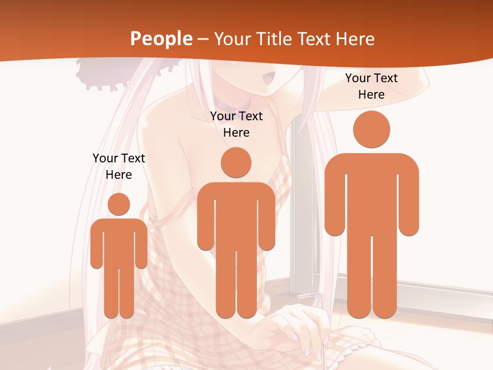 A Woman Sitting On The Floor With A Hat On Her Head PowerPoint Template