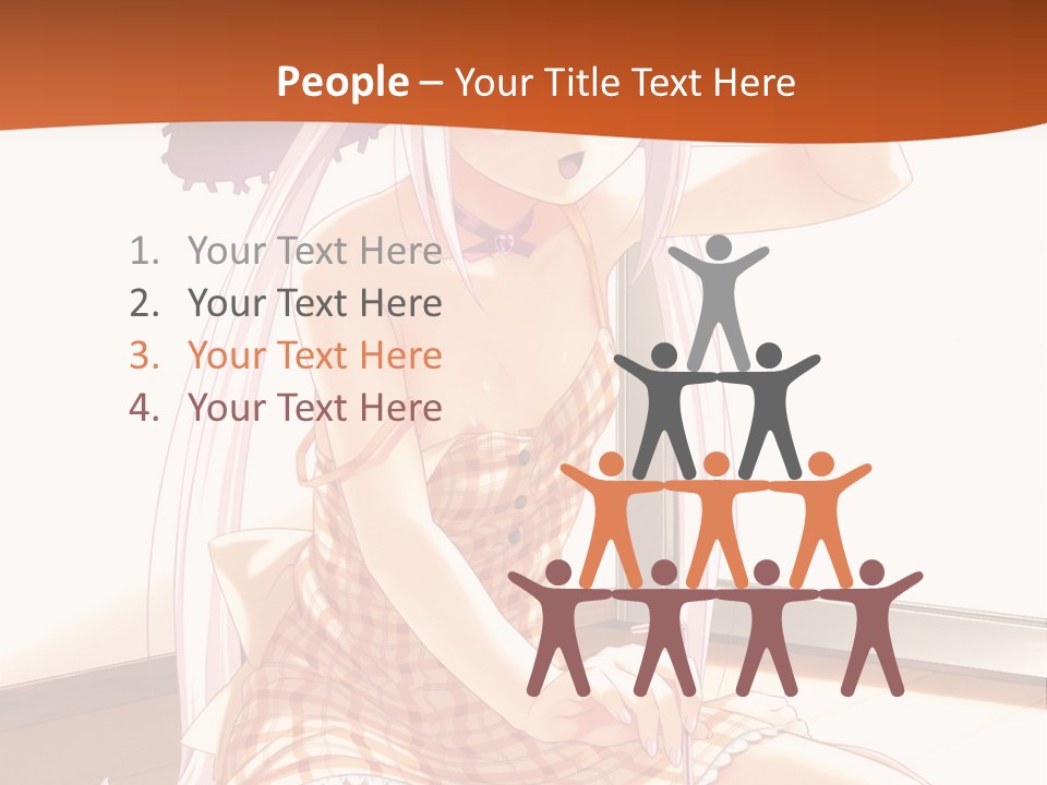 A Woman Sitting On The Floor With A Hat On Her Head PowerPoint Template