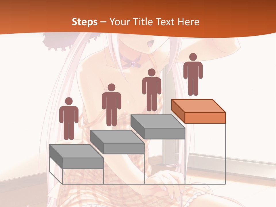 A Woman Sitting On The Floor With A Hat On Her Head PowerPoint Template