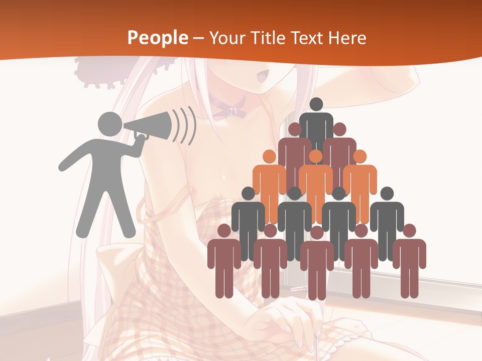 A Woman Sitting On The Floor With A Hat On Her Head PowerPoint Template