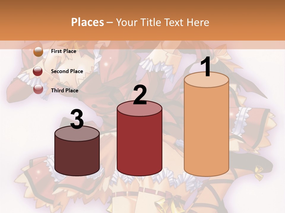 A Woman In A Red Dress With A Horn In Her Hand PowerPoint Template