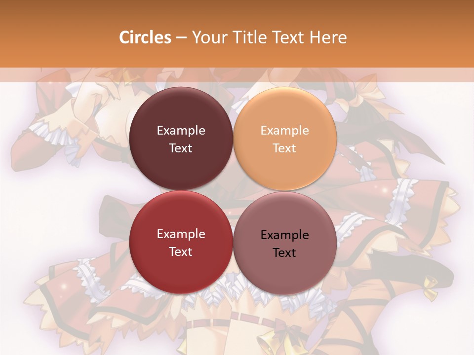 A Woman In A Red Dress With A Horn In Her Hand PowerPoint Template