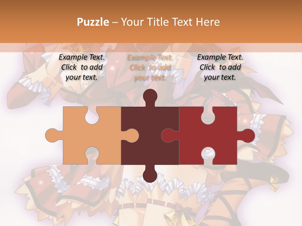 A Woman In A Red Dress With A Horn In Her Hand PowerPoint Template