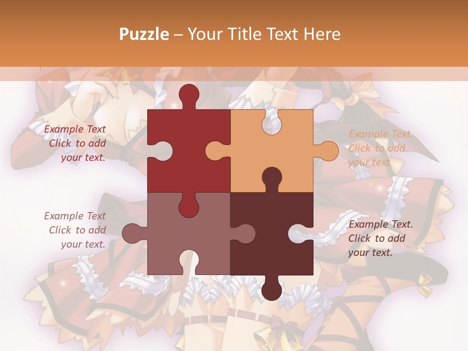 A Woman In A Red Dress With A Horn In Her Hand PowerPoint Template