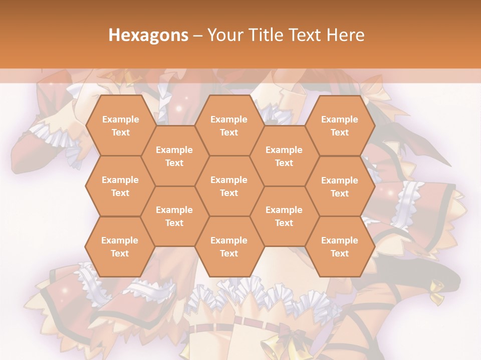 A Woman In A Red Dress With A Horn In Her Hand PowerPoint Template