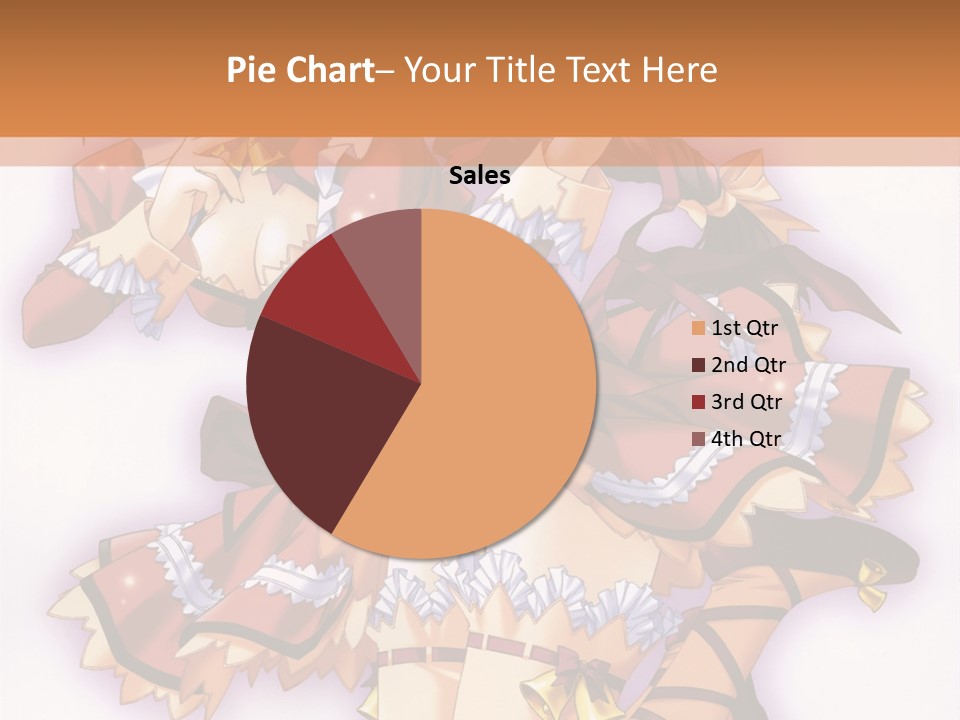 A Woman In A Red Dress With A Horn In Her Hand PowerPoint Template