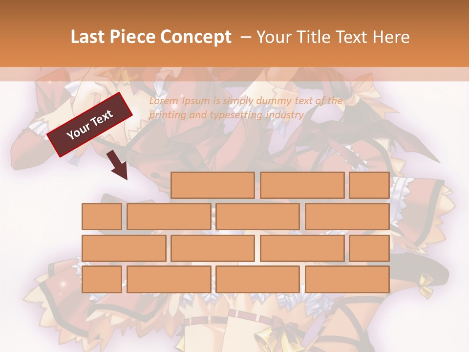 A Woman In A Red Dress With A Horn In Her Hand PowerPoint Template