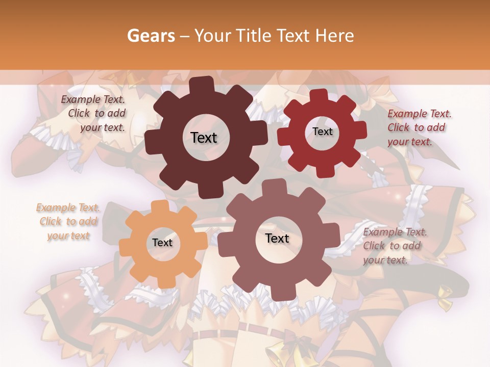 A Woman In A Red Dress With A Horn In Her Hand PowerPoint Template