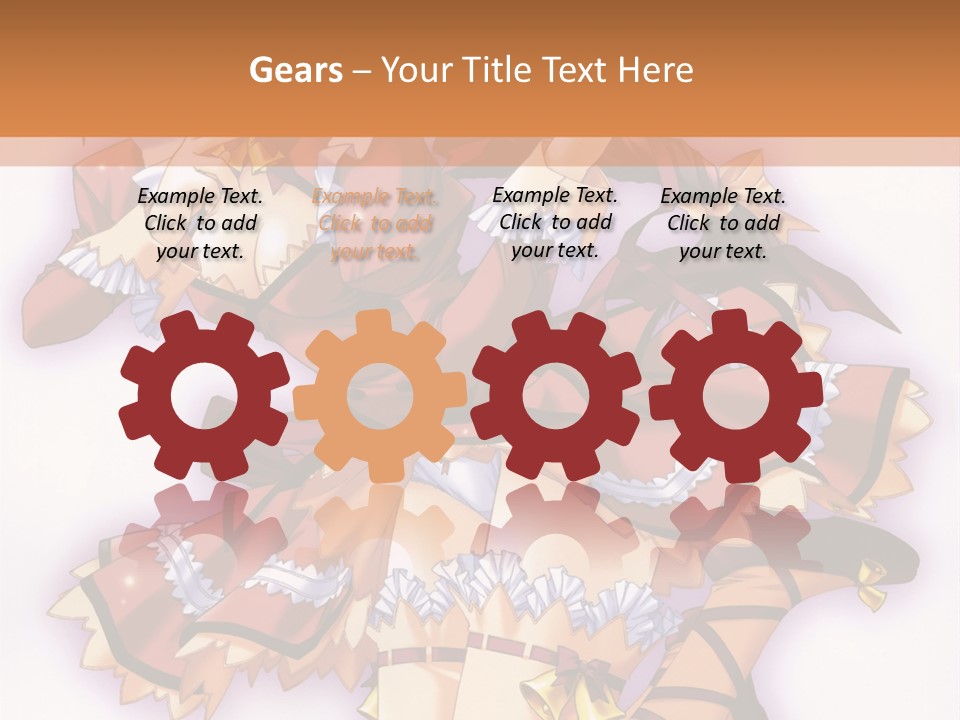 A Woman In A Red Dress With A Horn In Her Hand PowerPoint Template