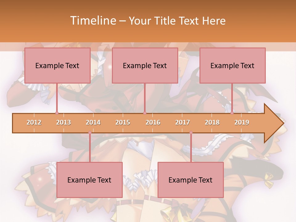 A Woman In A Red Dress With A Horn In Her Hand PowerPoint Template