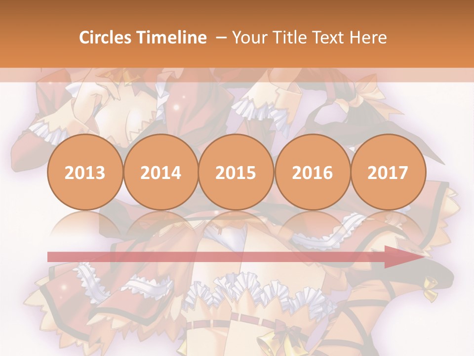 A Woman In A Red Dress With A Horn In Her Hand PowerPoint Template