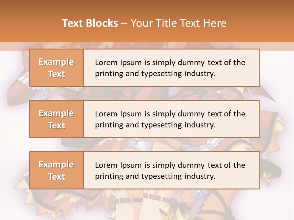 A Woman In A Red Dress With A Horn In Her Hand PowerPoint Template