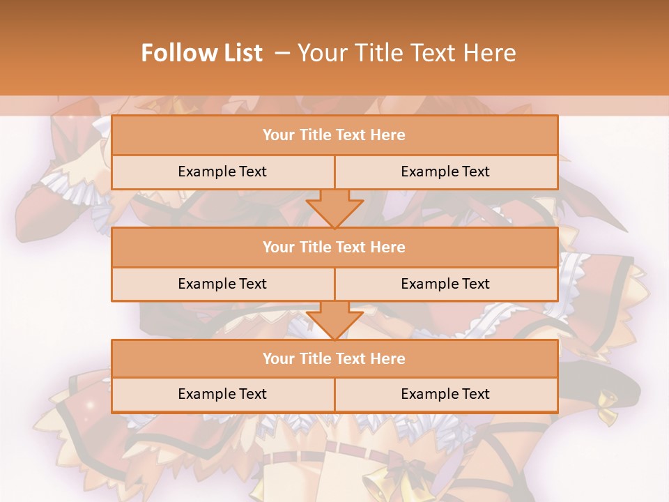 A Woman In A Red Dress With A Horn In Her Hand PowerPoint Template