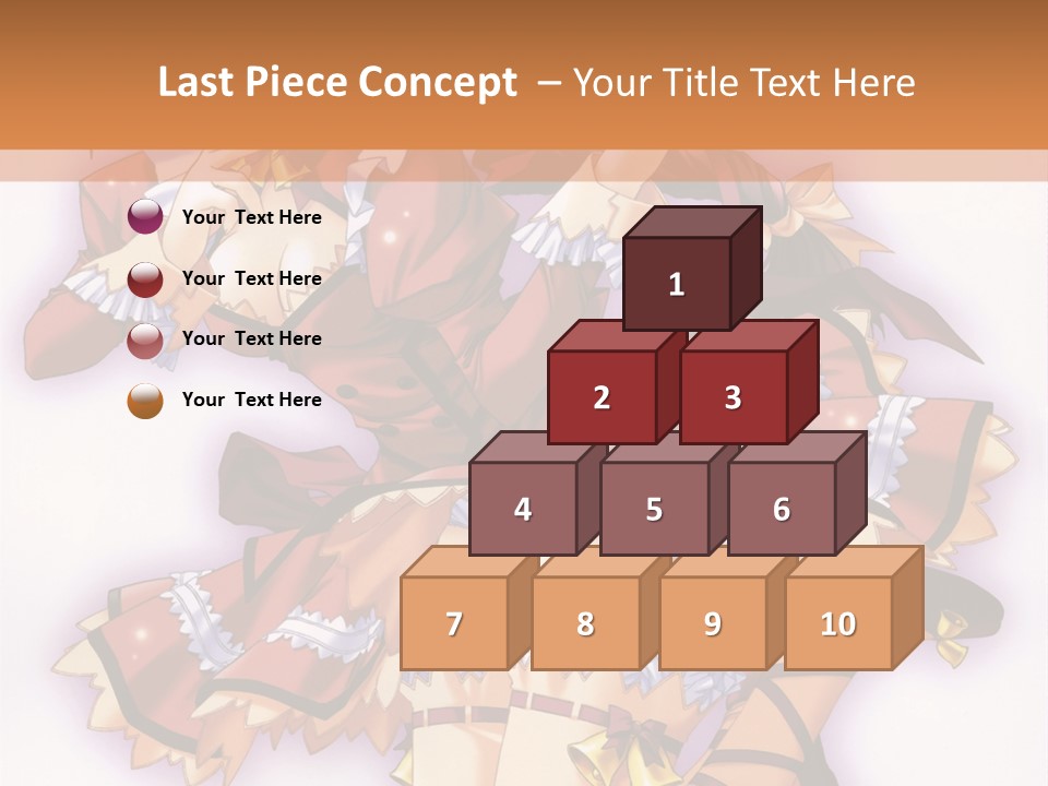 A Woman In A Red Dress With A Horn In Her Hand PowerPoint Template