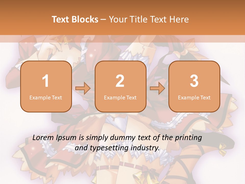 A Woman In A Red Dress With A Horn In Her Hand PowerPoint Template