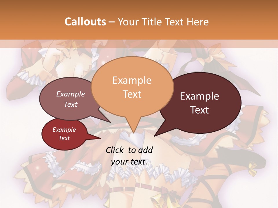 A Woman In A Red Dress With A Horn In Her Hand PowerPoint Template