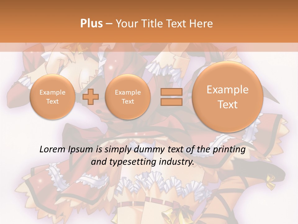 A Woman In A Red Dress With A Horn In Her Hand PowerPoint Template