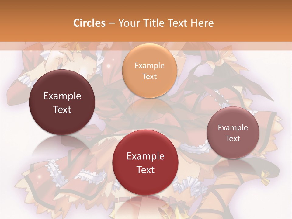 A Woman In A Red Dress With A Horn In Her Hand PowerPoint Template