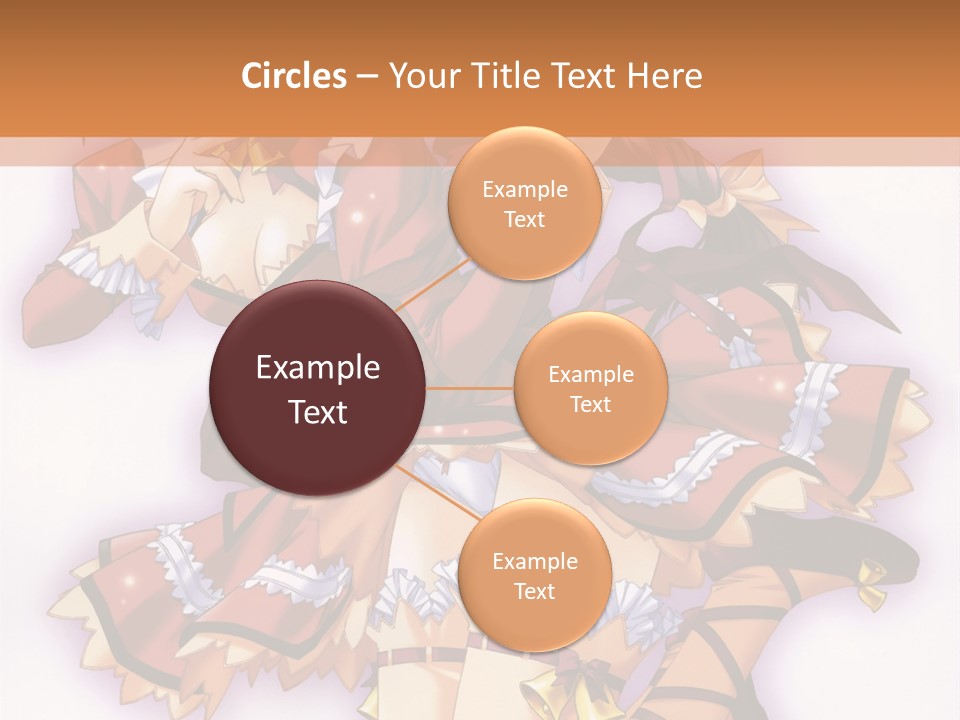 A Woman In A Red Dress With A Horn In Her Hand PowerPoint Template