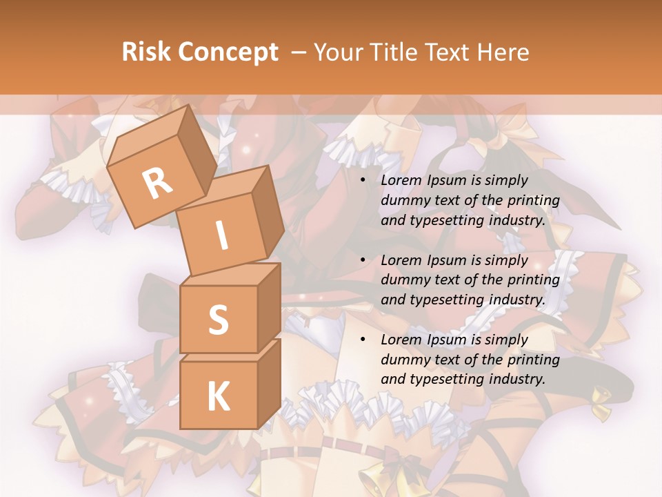 A Woman In A Red Dress With A Horn In Her Hand PowerPoint Template