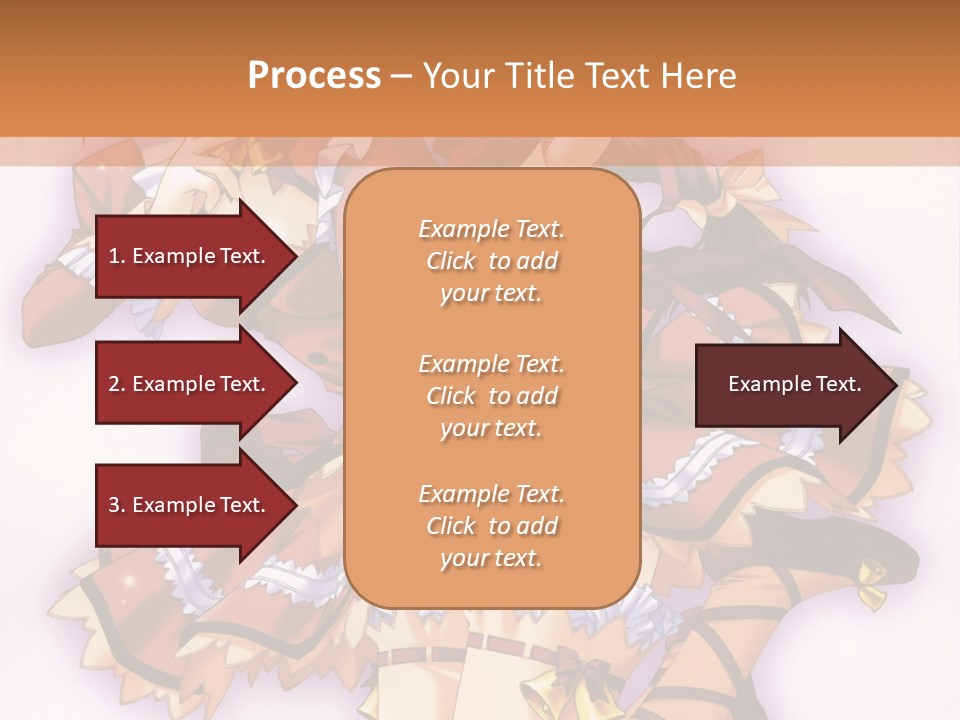 A Woman In A Red Dress With A Horn In Her Hand PowerPoint Template