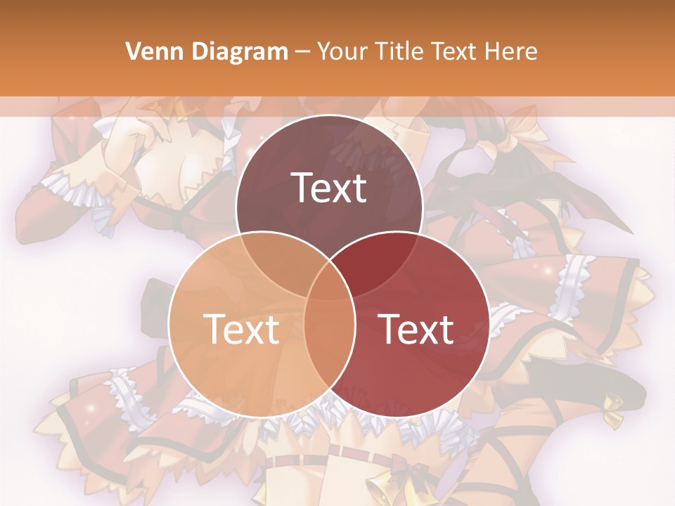 A Woman In A Red Dress With A Horn In Her Hand PowerPoint Template