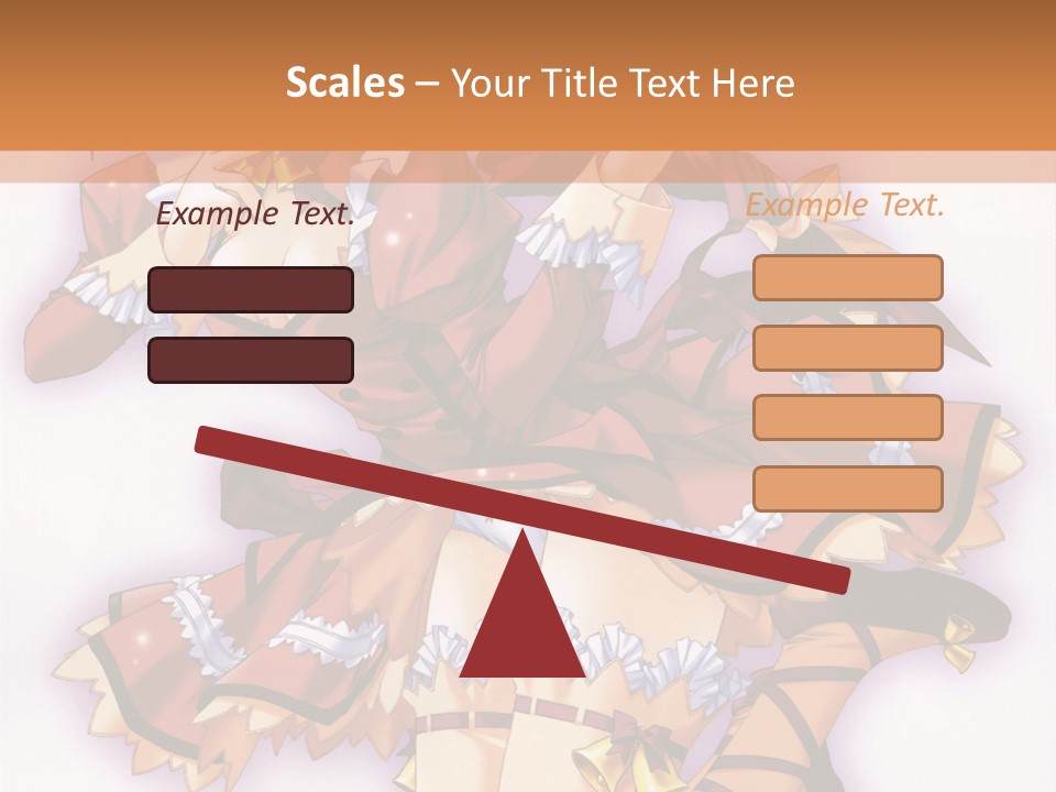 A Woman In A Red Dress With A Horn In Her Hand PowerPoint Template