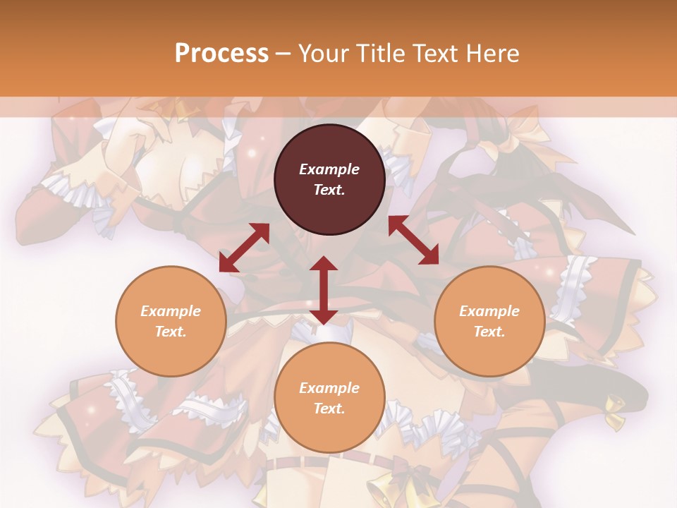 A Woman In A Red Dress With A Horn In Her Hand PowerPoint Template