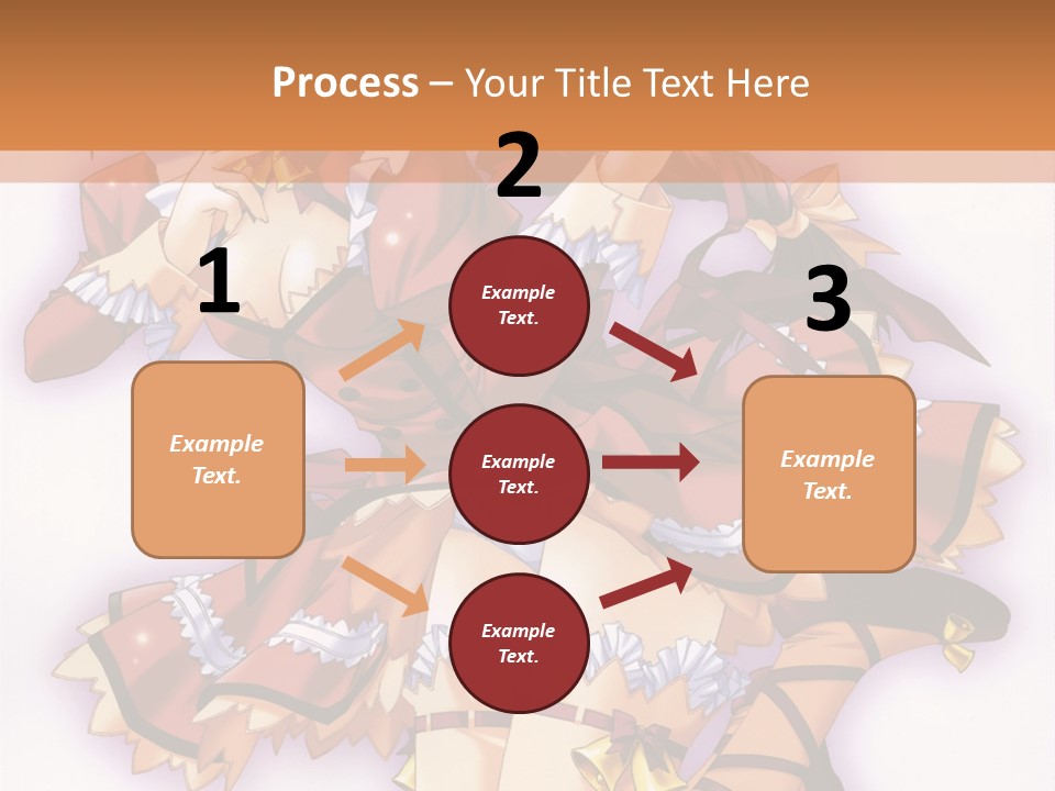 A Woman In A Red Dress With A Horn In Her Hand PowerPoint Template