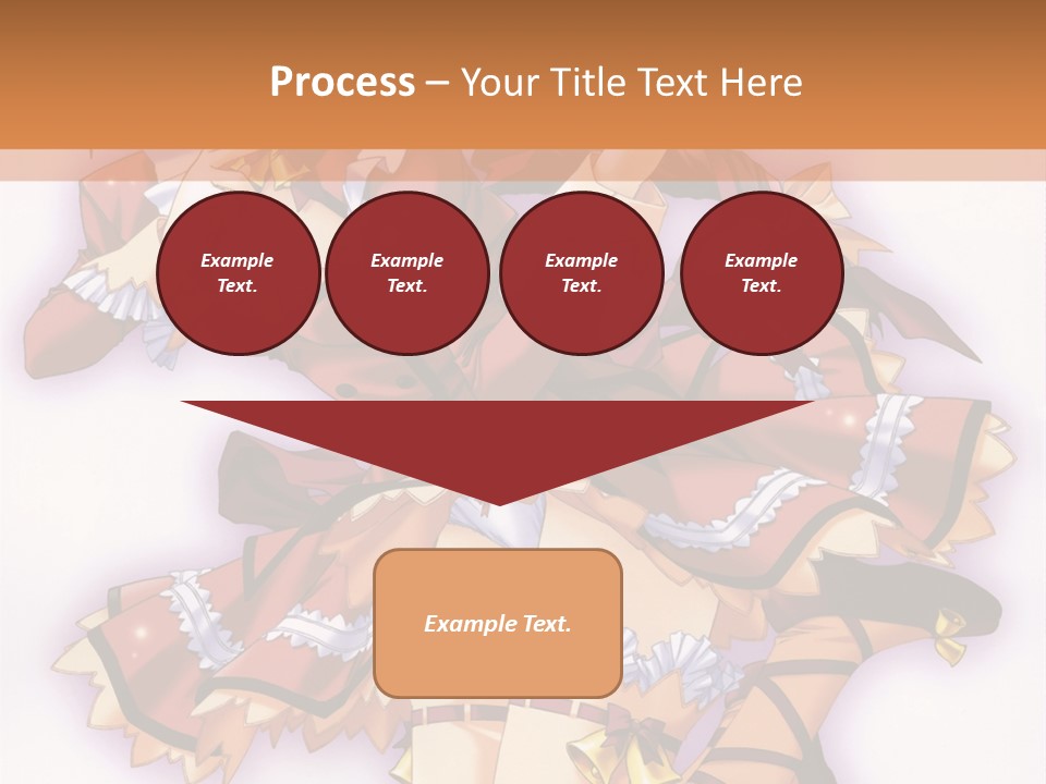 A Woman In A Red Dress With A Horn In Her Hand PowerPoint Template