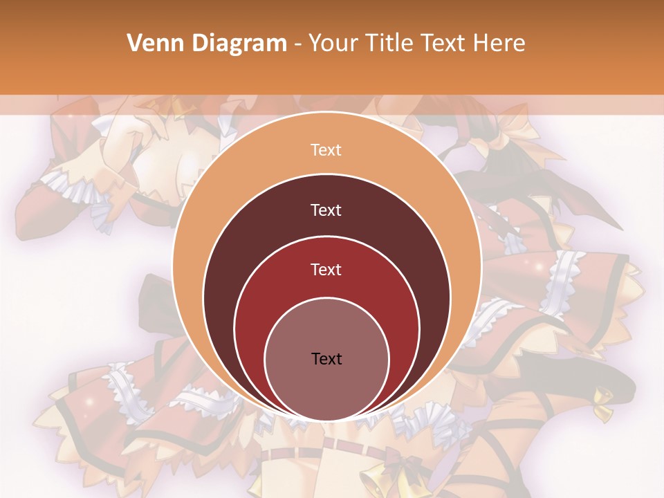 A Woman In A Red Dress With A Horn In Her Hand PowerPoint Template