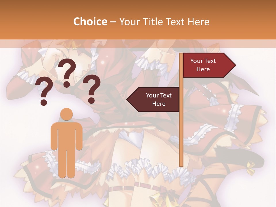 A Woman In A Red Dress With A Horn In Her Hand PowerPoint Template