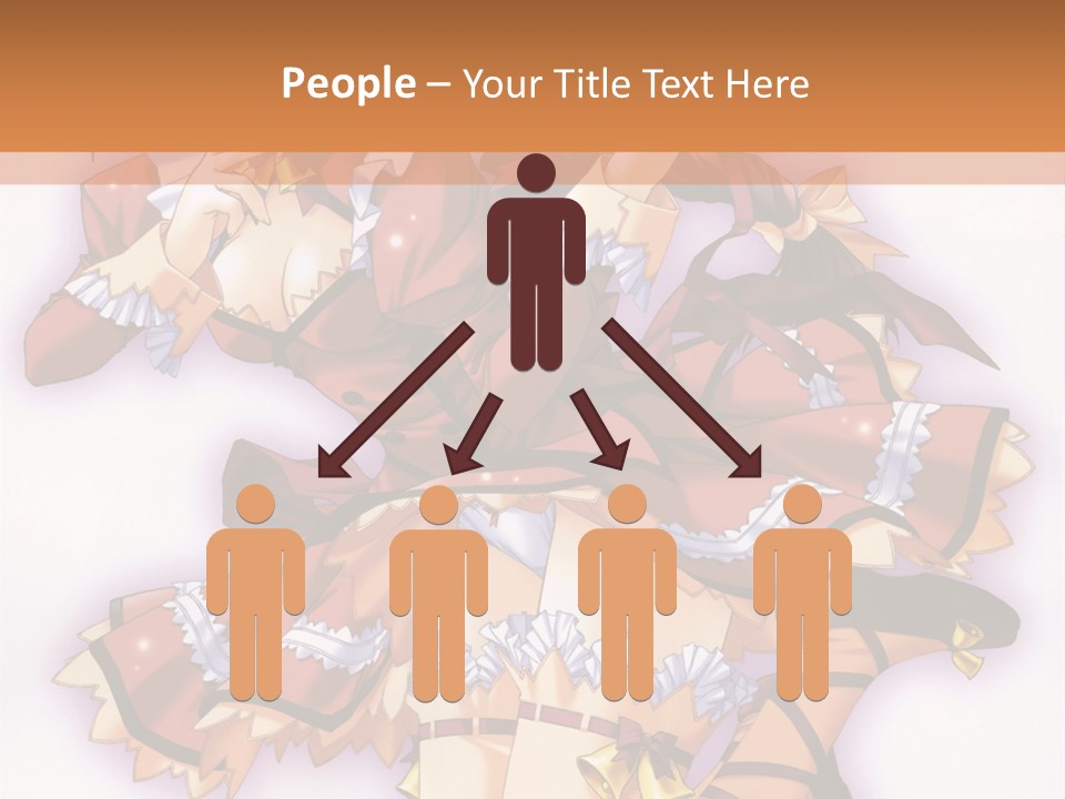 A Woman In A Red Dress With A Horn In Her Hand PowerPoint Template