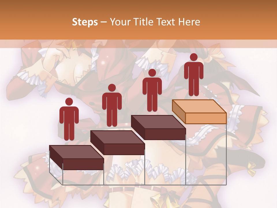 A Woman In A Red Dress With A Horn In Her Hand PowerPoint Template