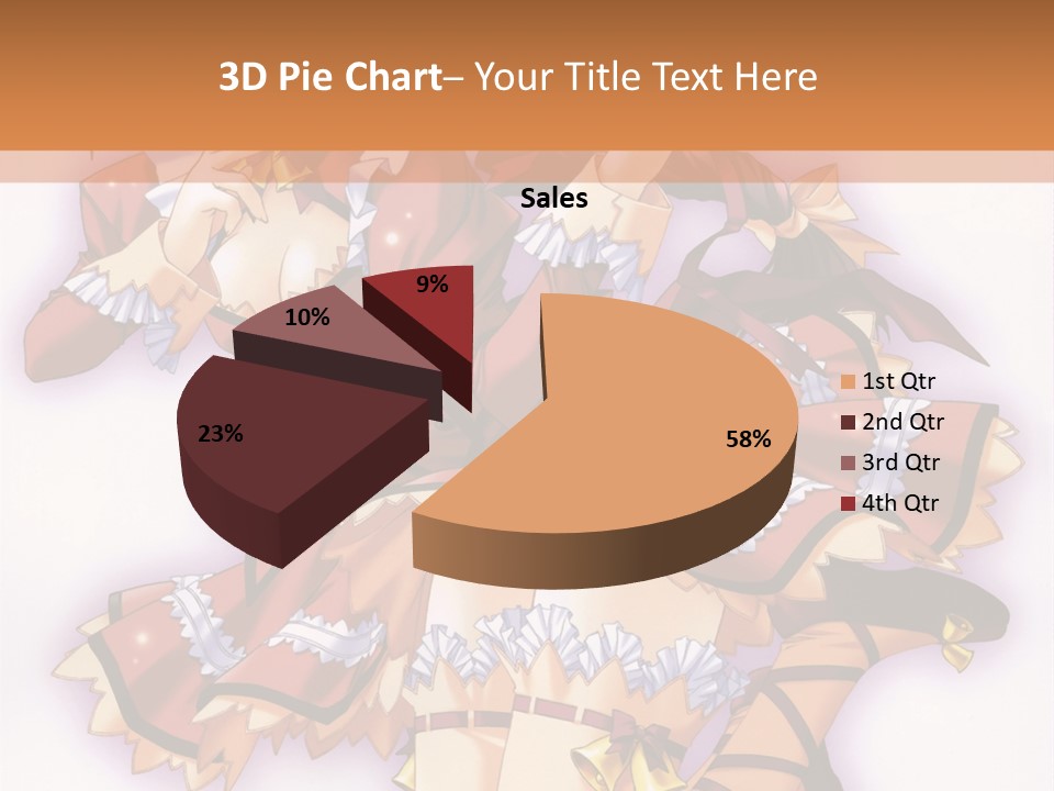 A Woman In A Red Dress With A Horn In Her Hand PowerPoint Template