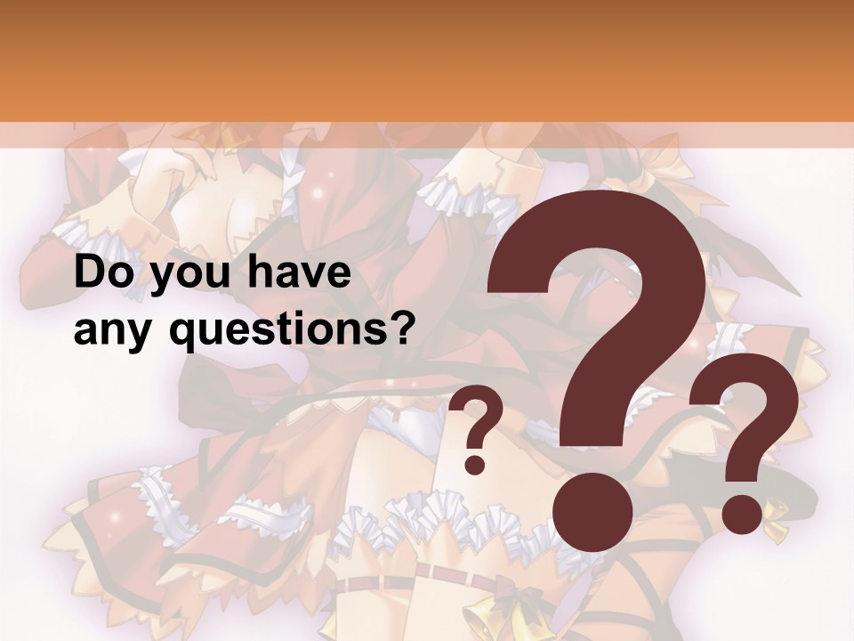 A Woman In A Red Dress With A Horn In Her Hand PowerPoint Template