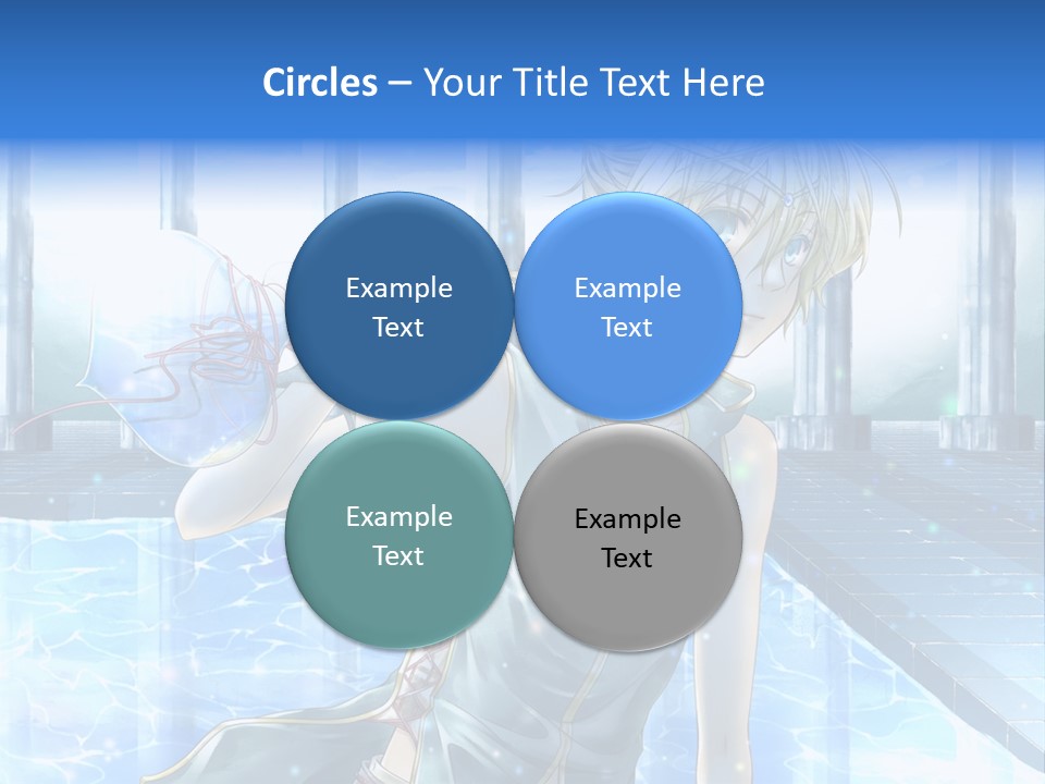 A Man In A Blue Dress Holding A Tennis Racquet PowerPoint Template