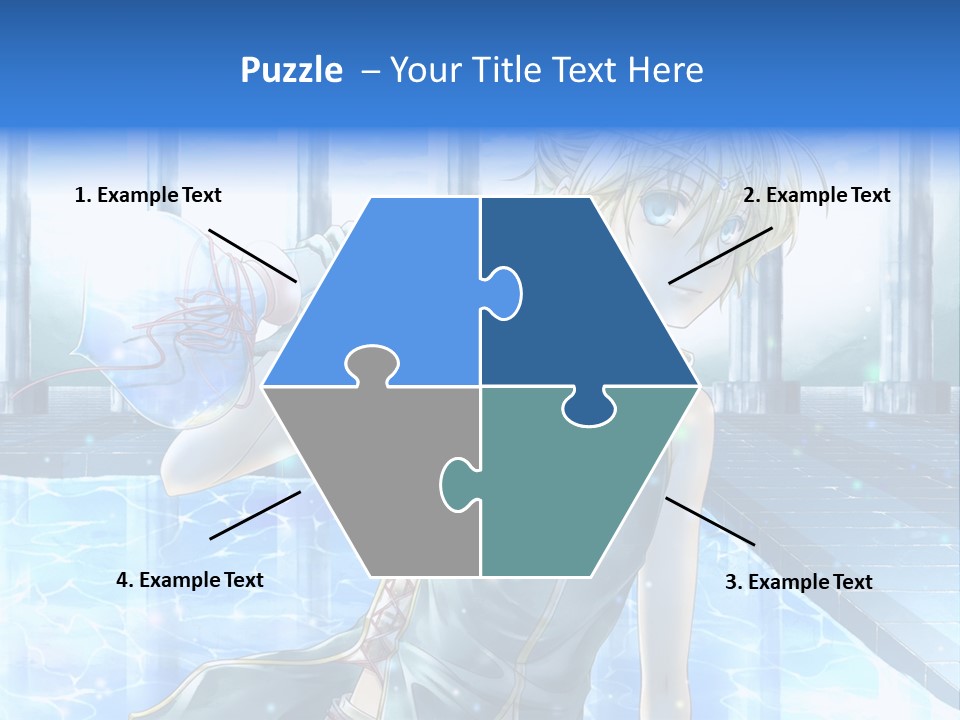 A Man In A Blue Dress Holding A Tennis Racquet PowerPoint Template