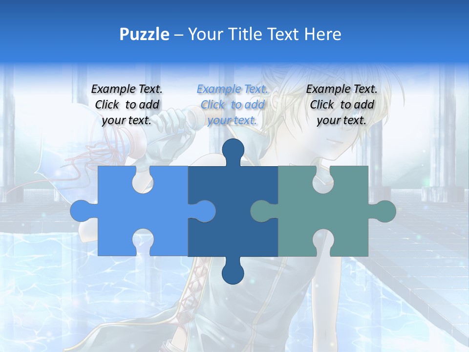 A Man In A Blue Dress Holding A Tennis Racquet PowerPoint Template