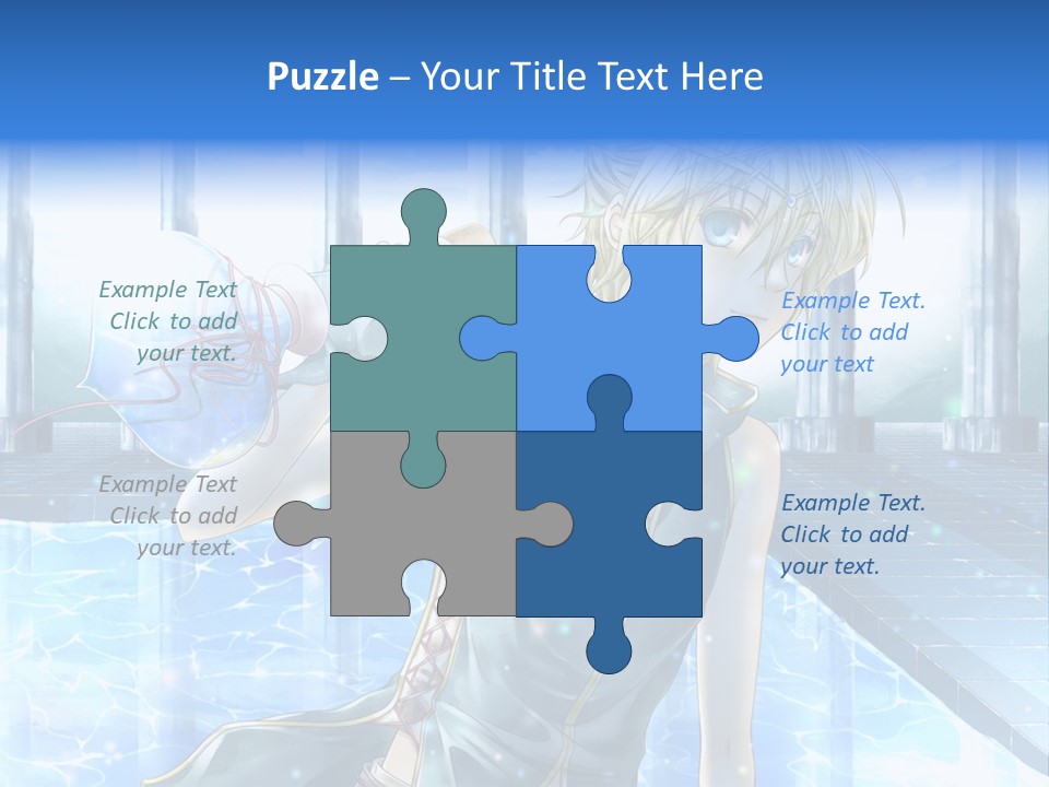 A Man In A Blue Dress Holding A Tennis Racquet PowerPoint Template