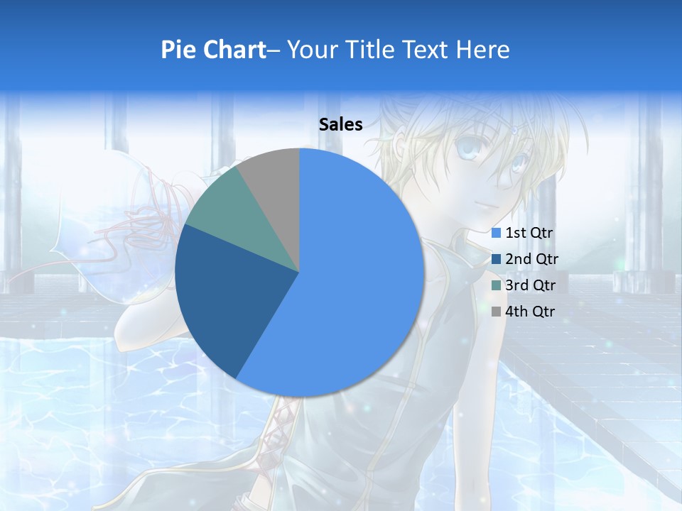 A Man In A Blue Dress Holding A Tennis Racquet PowerPoint Template