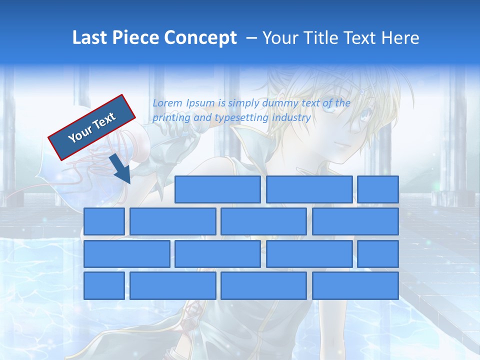 A Man In A Blue Dress Holding A Tennis Racquet PowerPoint Template