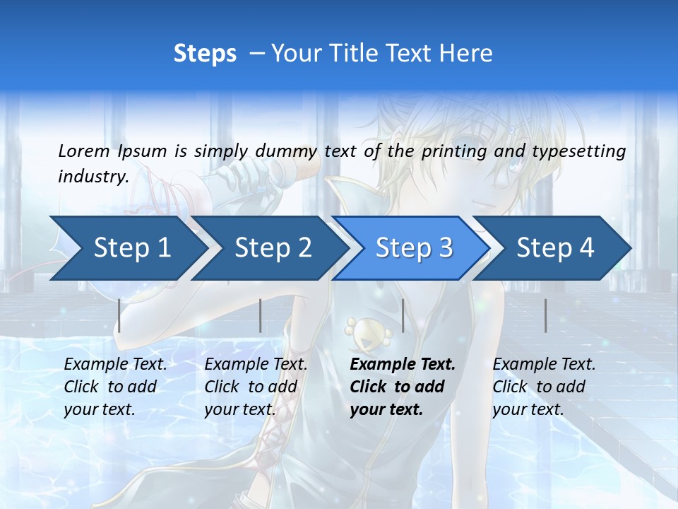 A Man In A Blue Dress Holding A Tennis Racquet PowerPoint Template