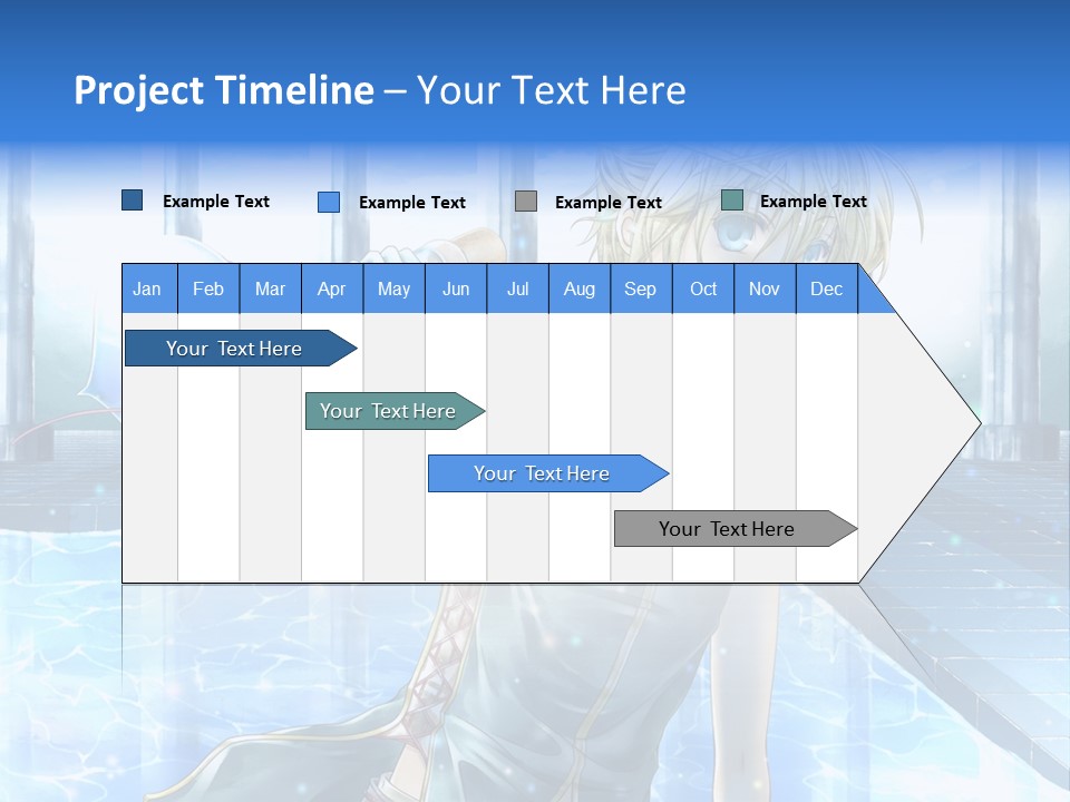 A Man In A Blue Dress Holding A Tennis Racquet PowerPoint Template