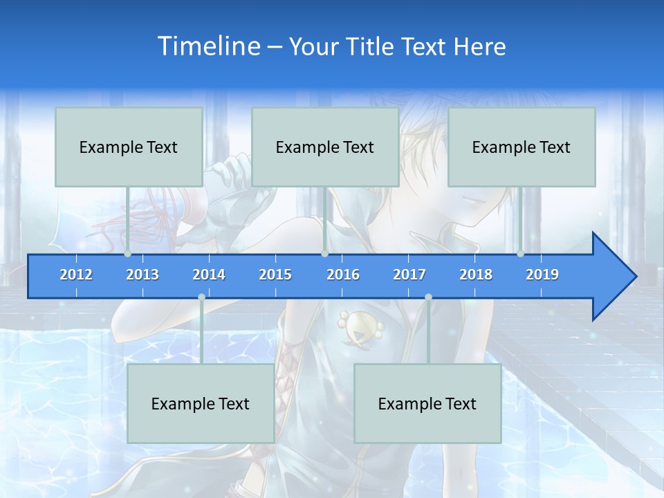 A Man In A Blue Dress Holding A Tennis Racquet PowerPoint Template