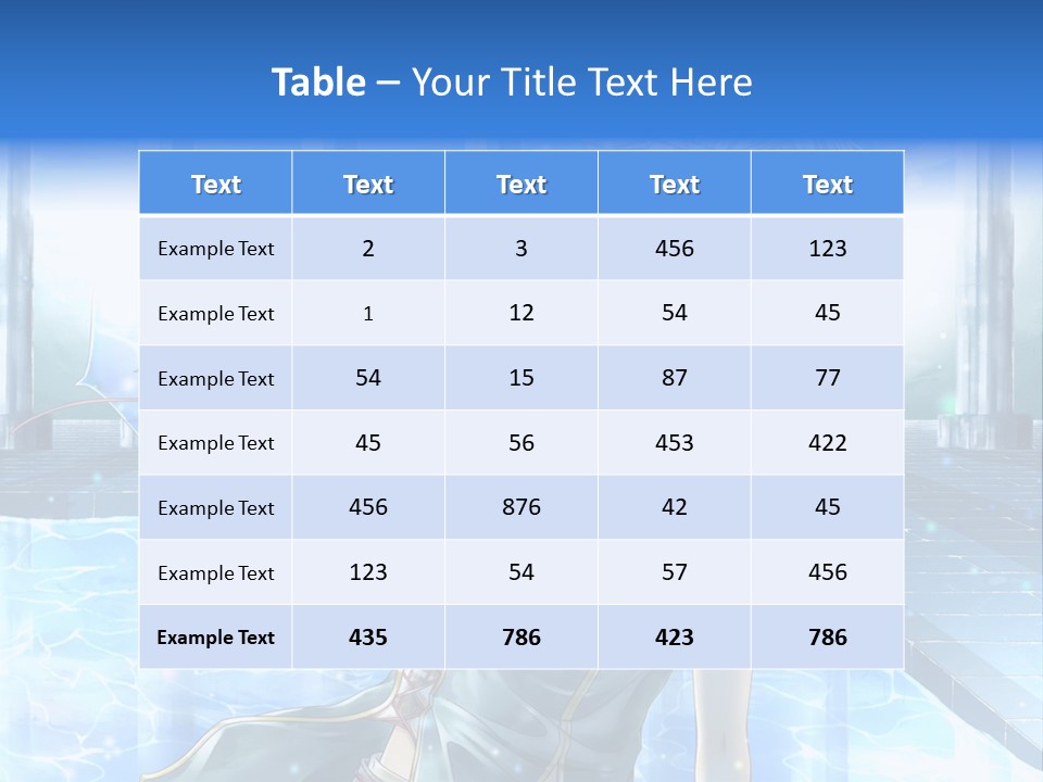 A Man In A Blue Dress Holding A Tennis Racquet PowerPoint Template