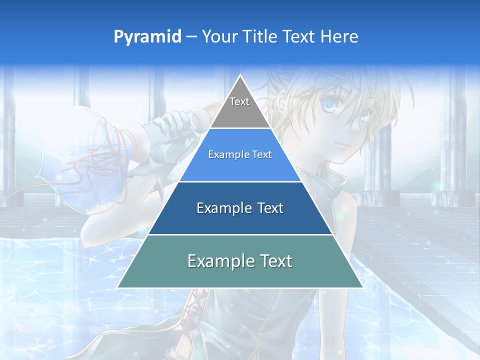 A Man In A Blue Dress Holding A Tennis Racquet PowerPoint Template